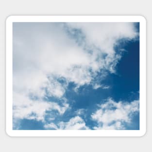 Blue Sky with White Clouds Sticker